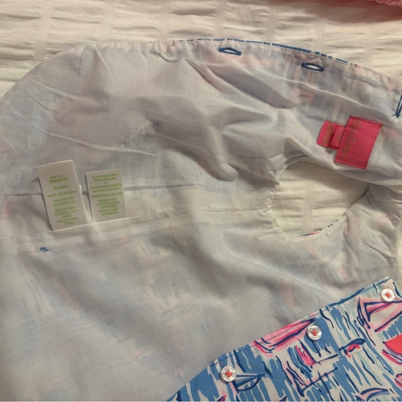 Lilly Pulitzer Sailboat Print Baby Dress and Bloomers from Saks - Picture 6 of 7